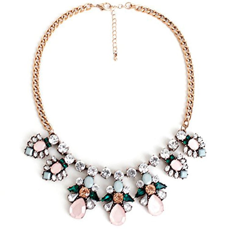 F-U Fashion Flower Leaf Statement Necklace $15