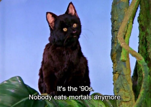 And 18 years ago, we first met Sabrina the Teenage Witch. We miss you, Salem.