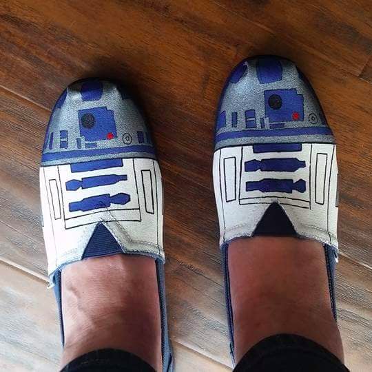 Star Wars Painted Shoes