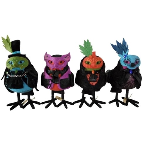 Halloween Fabric Birds 4