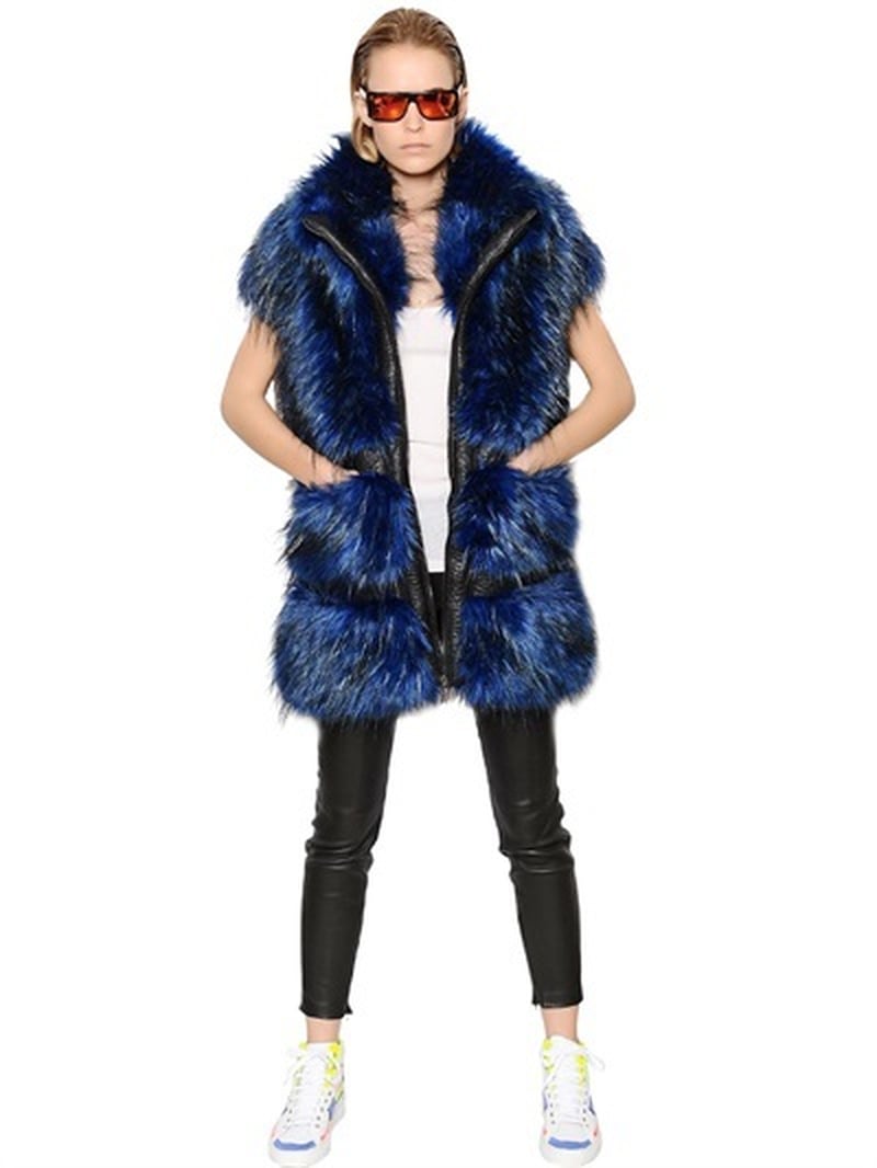 Faux Fur Jackets and Vests | POPSUGAR Fashion