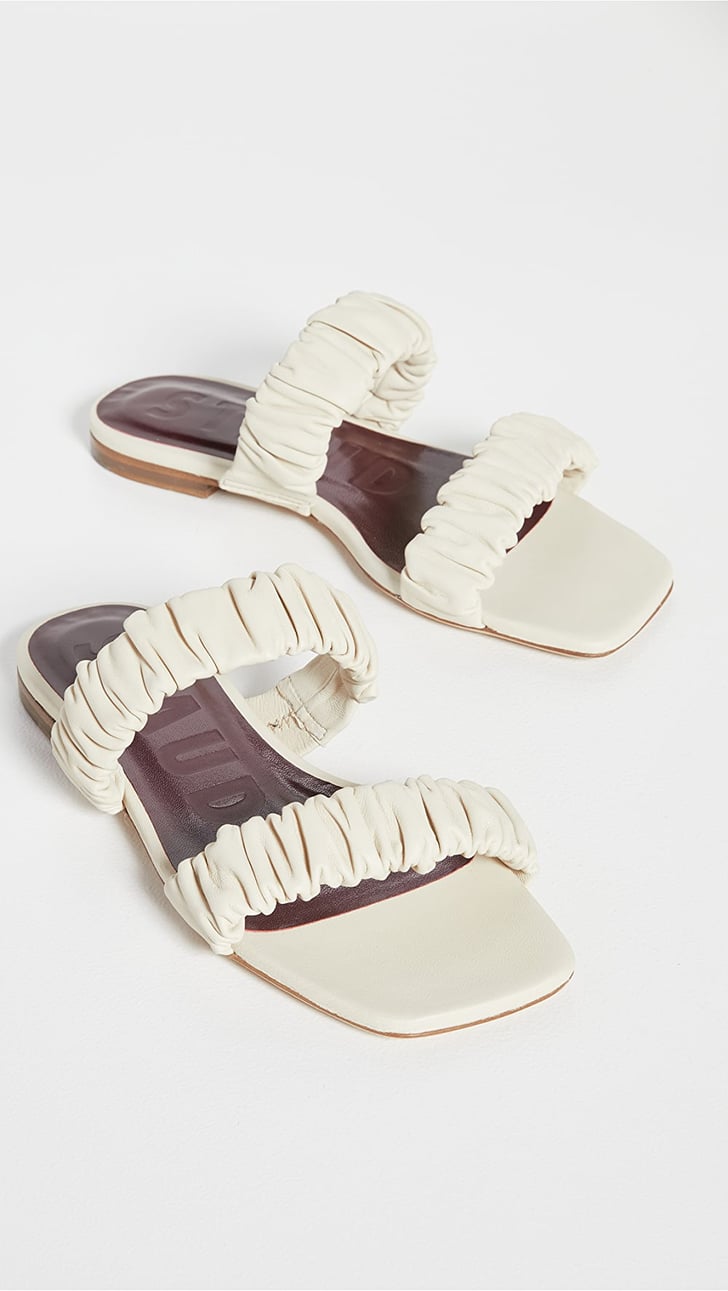 Staud Maya Ruched Sandals | The Best Spring Shoes | POPSUGAR Fashion ...