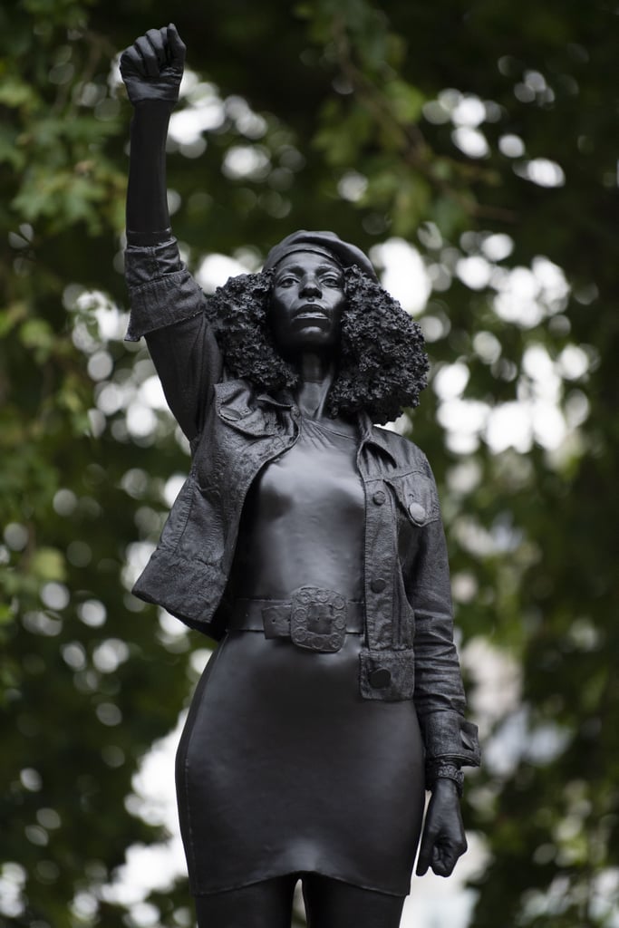 BLM Protestor Jen Reid Replaces Edward Colston Statue