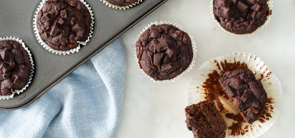 Double Chocolate Avocado Muffins