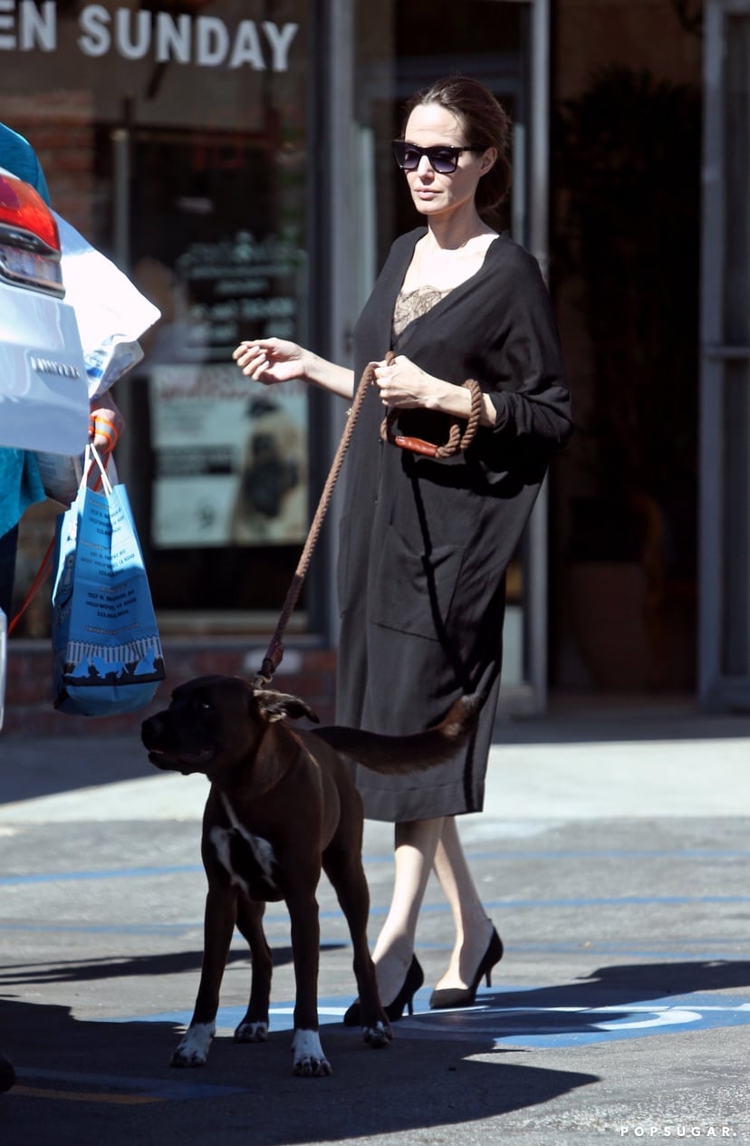 Angelina Jolie Wearing Black Everlane Heels POPSUGAR Fashion