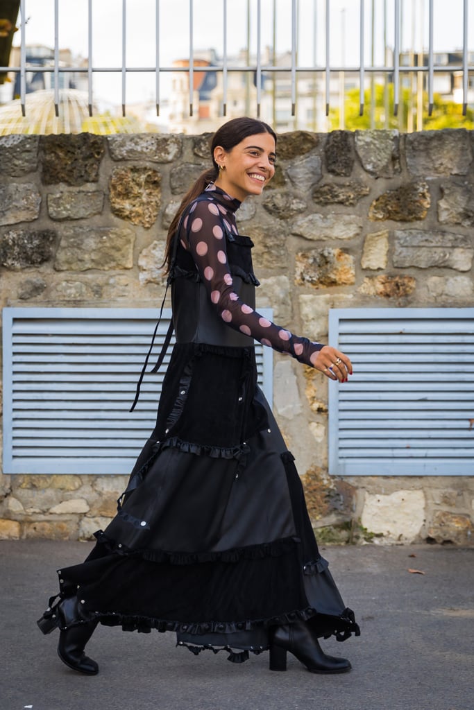 Find a Polka-Dot Mesh Turtleneck You Can Layer Under All Your Summer Dresses