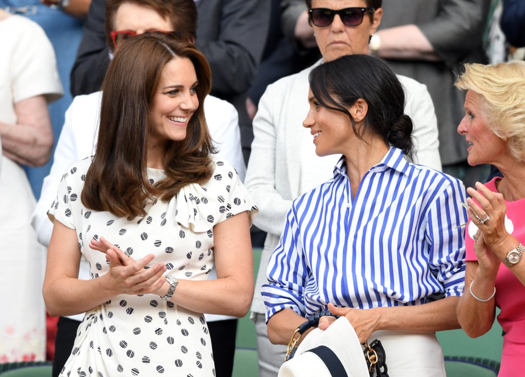 Kate Middleton and Meghan Markle at Wimbledon 2018