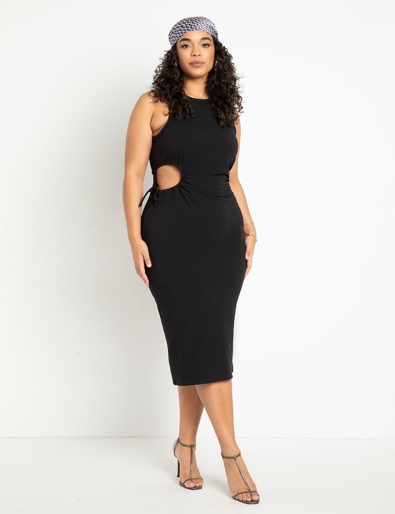 A Cutout Dress: Eloquii Knit Dress With Cutout Detail