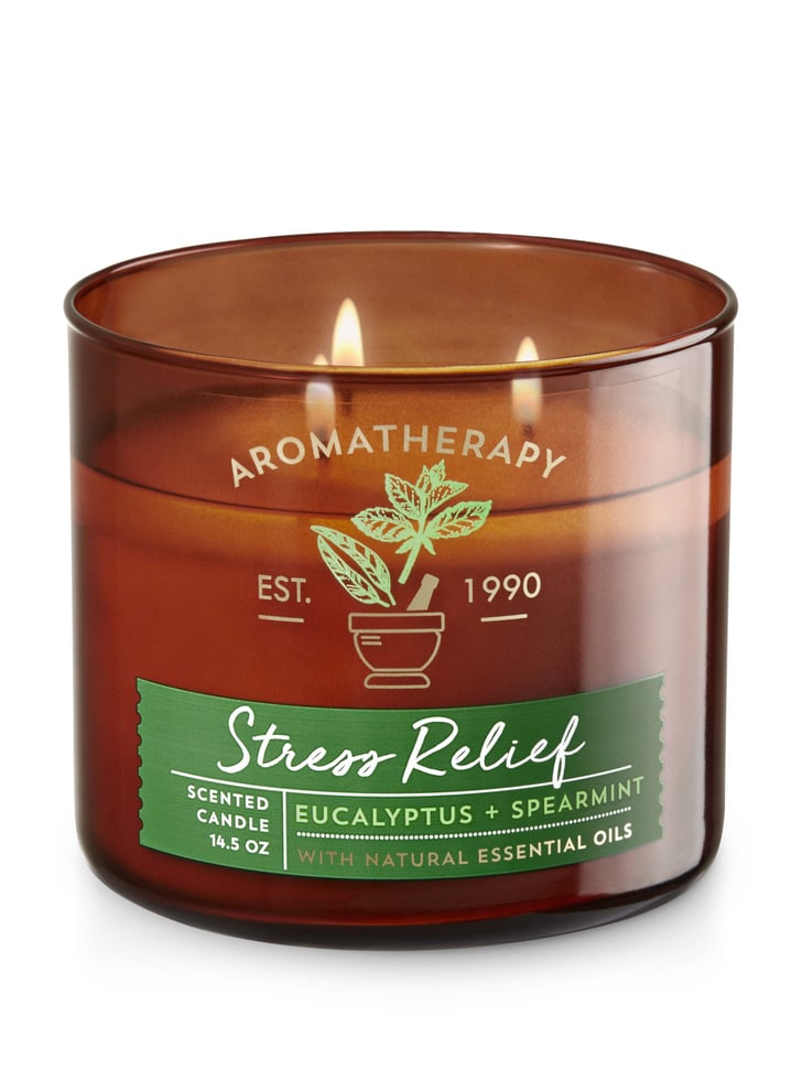 Stress Relief Eucalyptus and Spearmint 3-Wick Candle ($22) | Bath and ...