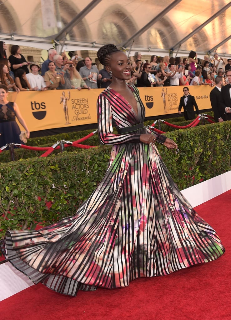 Lupita Nyong'o Dress Spins on the Red Carpet