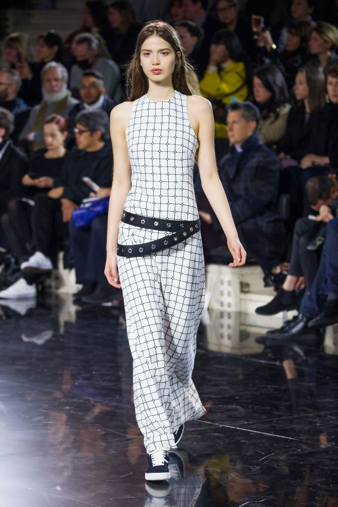 Pair Sneakers With a Fitted Maxi and Wrap With Your Edgy Black Belt