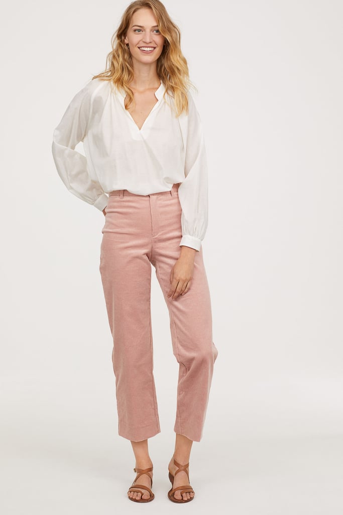 H&M Wide Corduroy Trousers