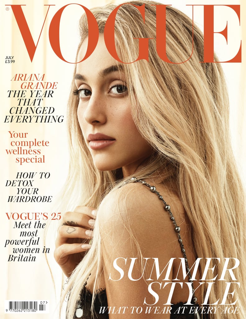 Ariana Grande Wears Her Hair Down on Vogue UK Cover ...