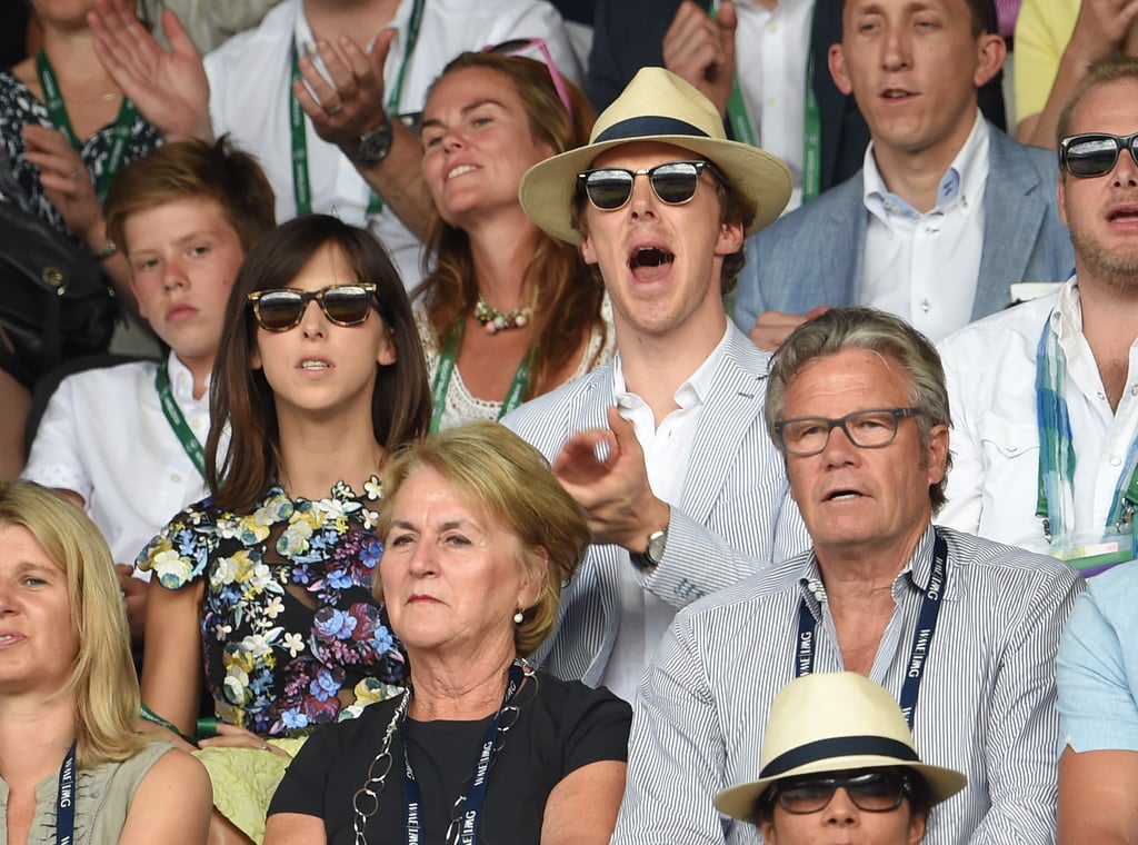 Benedict Cumberbatch and Sophie Hunter at Wimbledon 2015