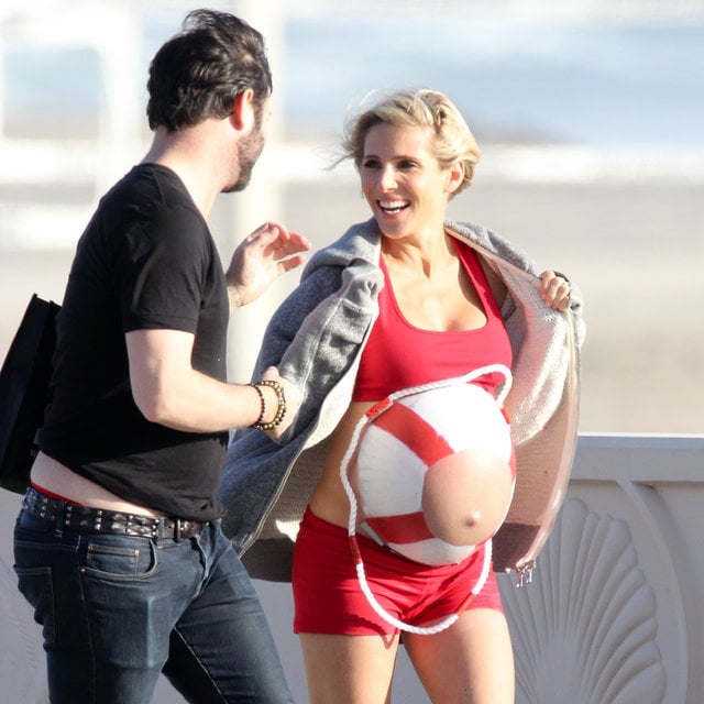 Elsa Pataky's Pregnant Life Preserver Photo Shoot