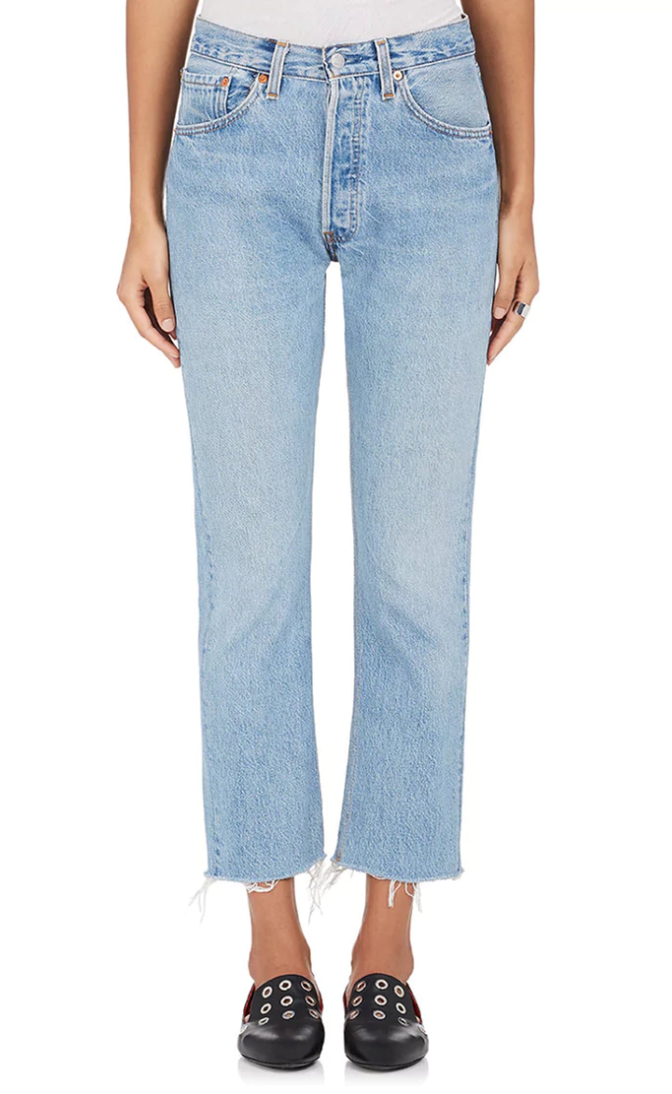 Stylish and Comfortable Cropped Jeans main image 1