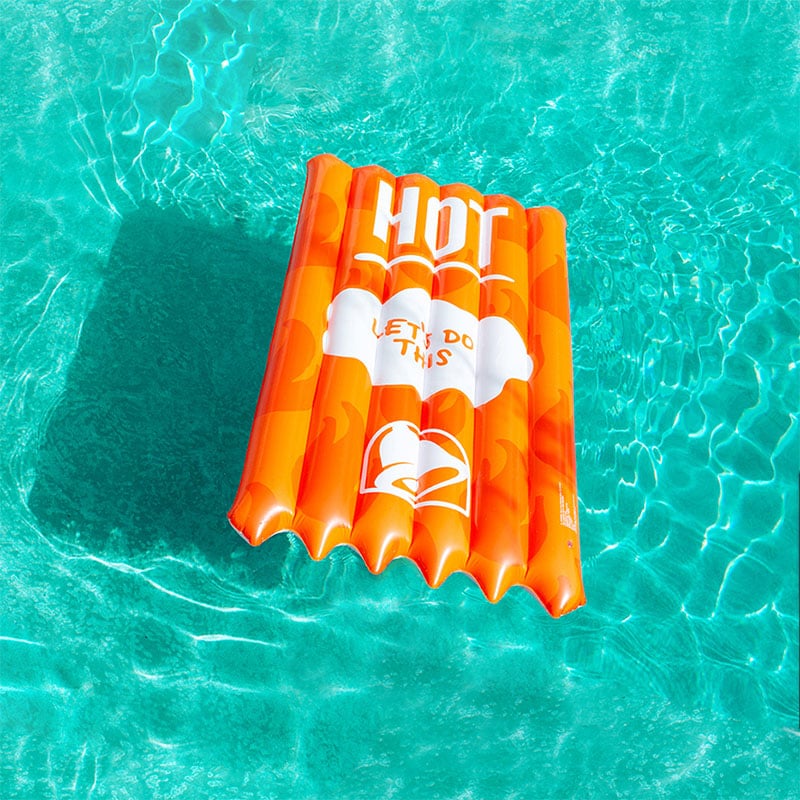 Taco Bell Hot Sauce Packet Pool Float