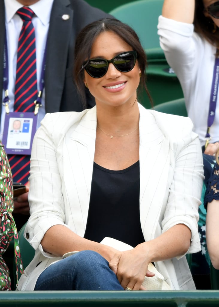 Meghan Markle 2019 Wimbledon Striped Blazer Dupes