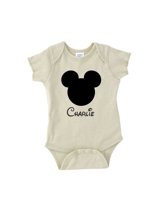 Personalized Mickey Ears Onesie