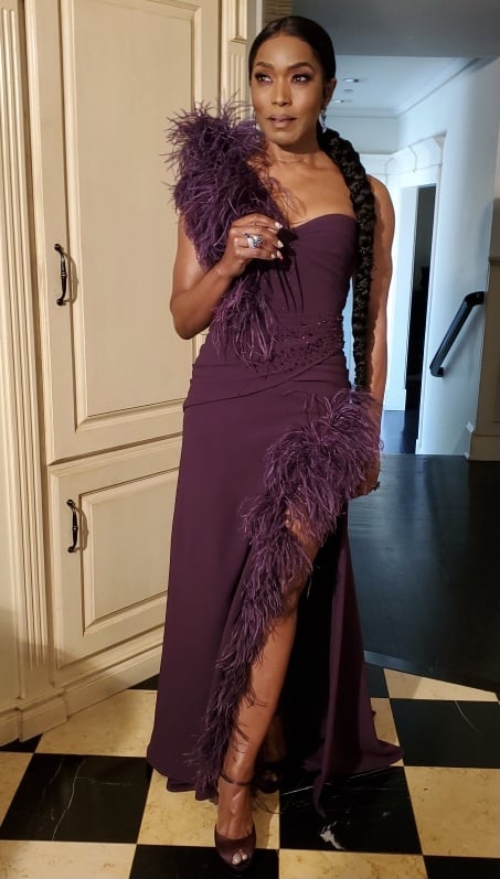 Angela Bassett at the 2021 Golden Globes
