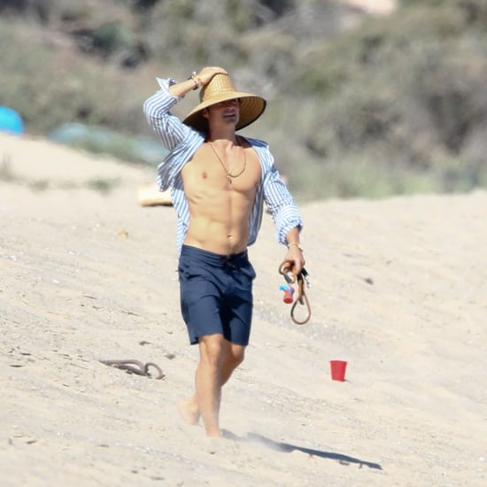 Orlando Bloom Shirtless on a Beach Pictures July 2016