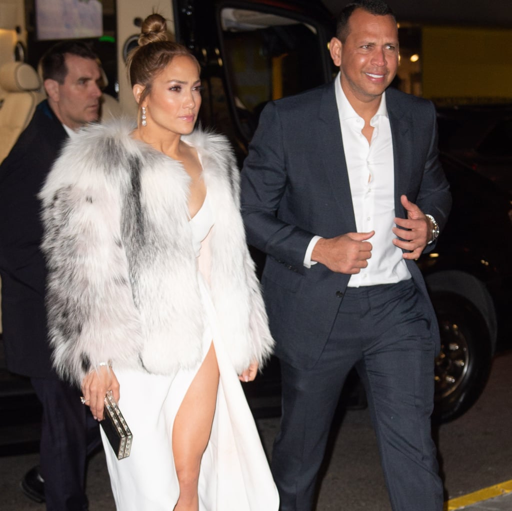 Jennifer Lopez White Elie Saab Dress at Second Act Afterparty