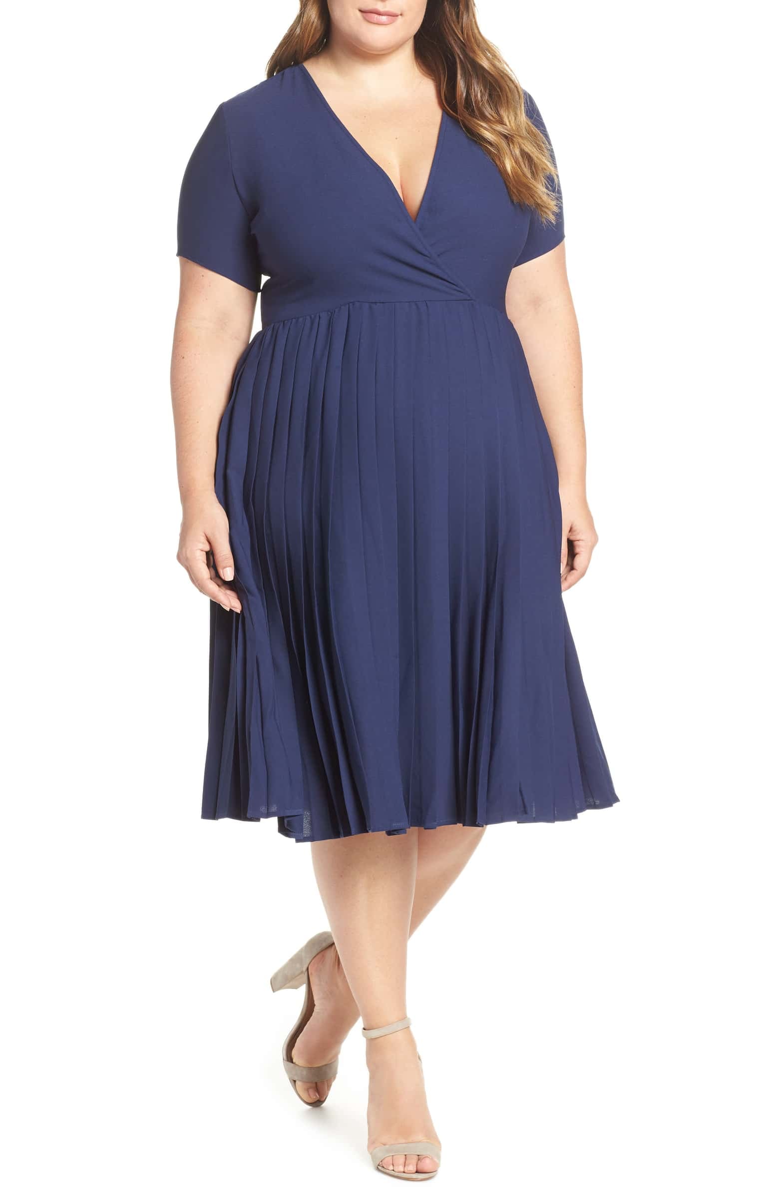 Leith pleated discount dress