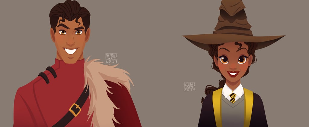 Disney Princesses Sorted Into Hogwarts Houses Artwork