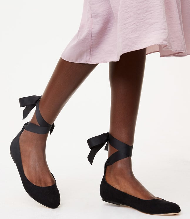 LOFT Lace-Up Ballet Flats