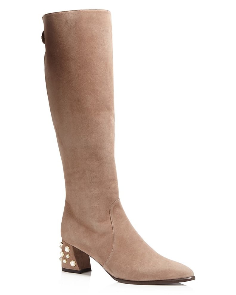 Stuart Weitzman Snap Pearl Stud Tall Boots