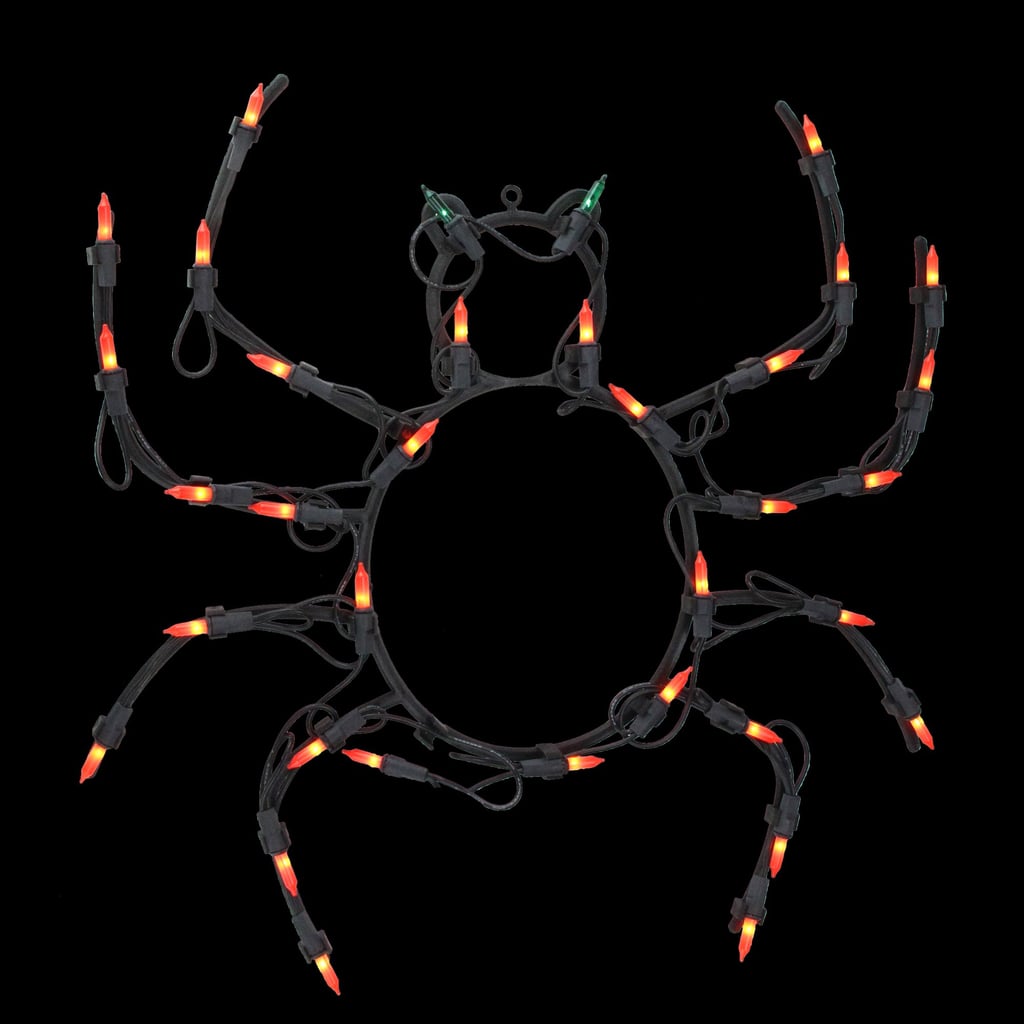 Pre-Lit Black Spider Halloween Window Silhouette Decoration