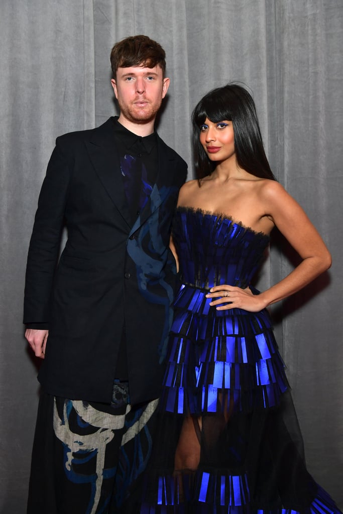 Jameela Jamil Wore £22 ASOS Boots Under Her Grammys Dress