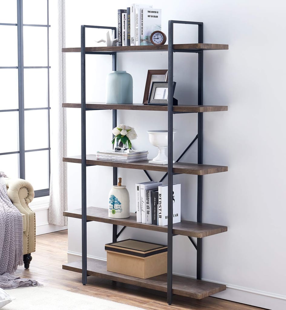 O&K Furniture 3-Shelf Industrial Bookcase