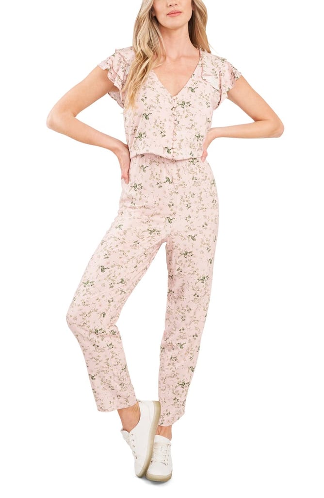 Cece Floral Print Jumpsuit