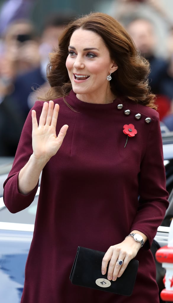 Meghan Markle's Burgundy Dress November 2018