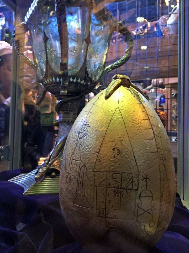 I'd never noticed that there were designs in the golden egg from the Triwizard Tournament before! (Just don't open it above water.)