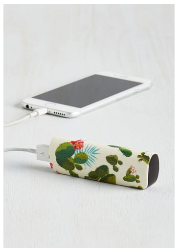 Portable Charger With Cactus Design