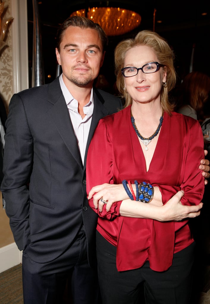 He posed with Meryl Streep at the BAFTA Tea Party in January 2012.