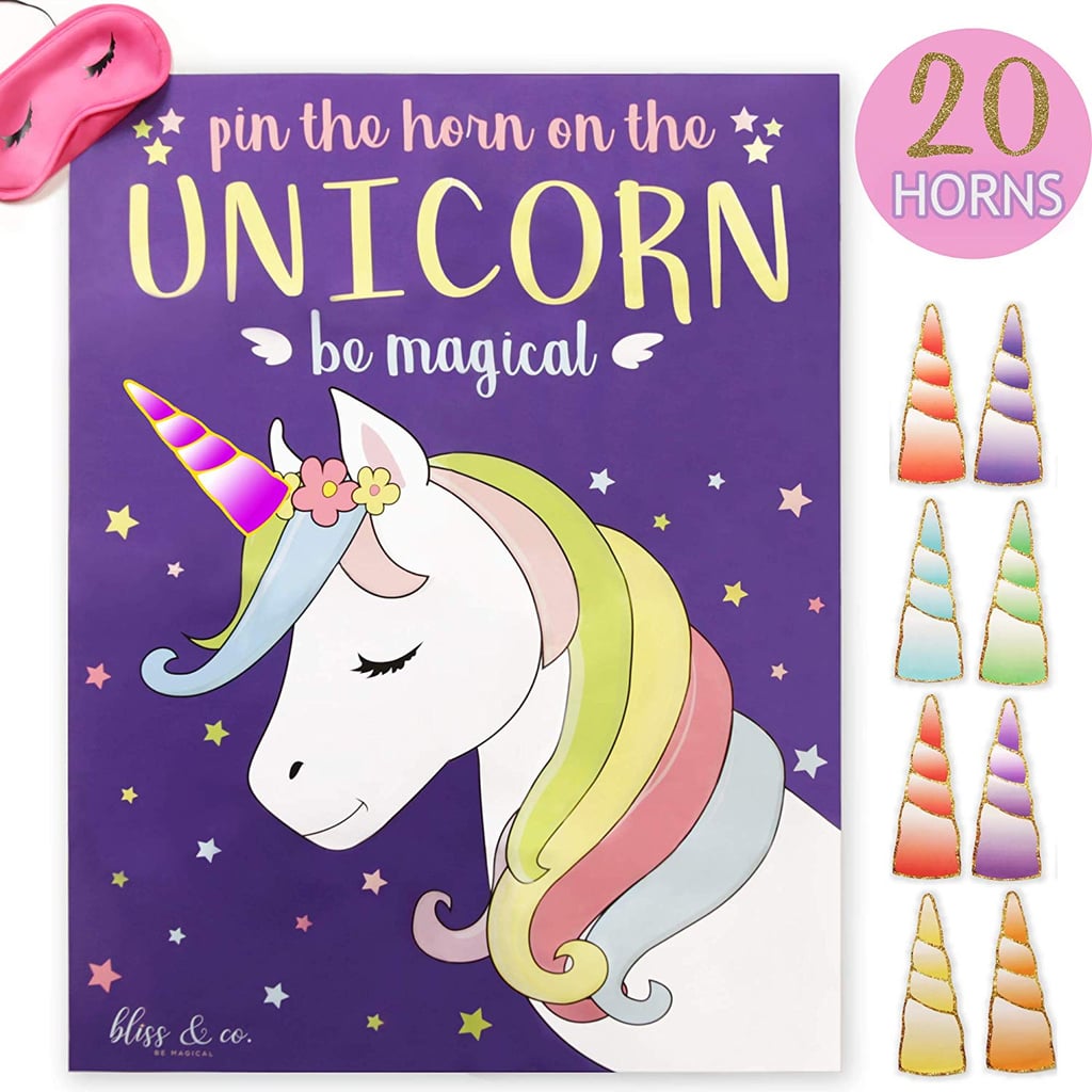 Pin the Horn on the Unicorn Party Game