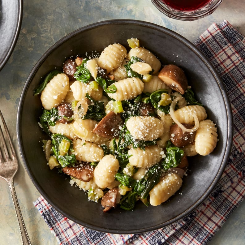 Brown Butter Gnocchi With Mushrooms and Swiss Chard