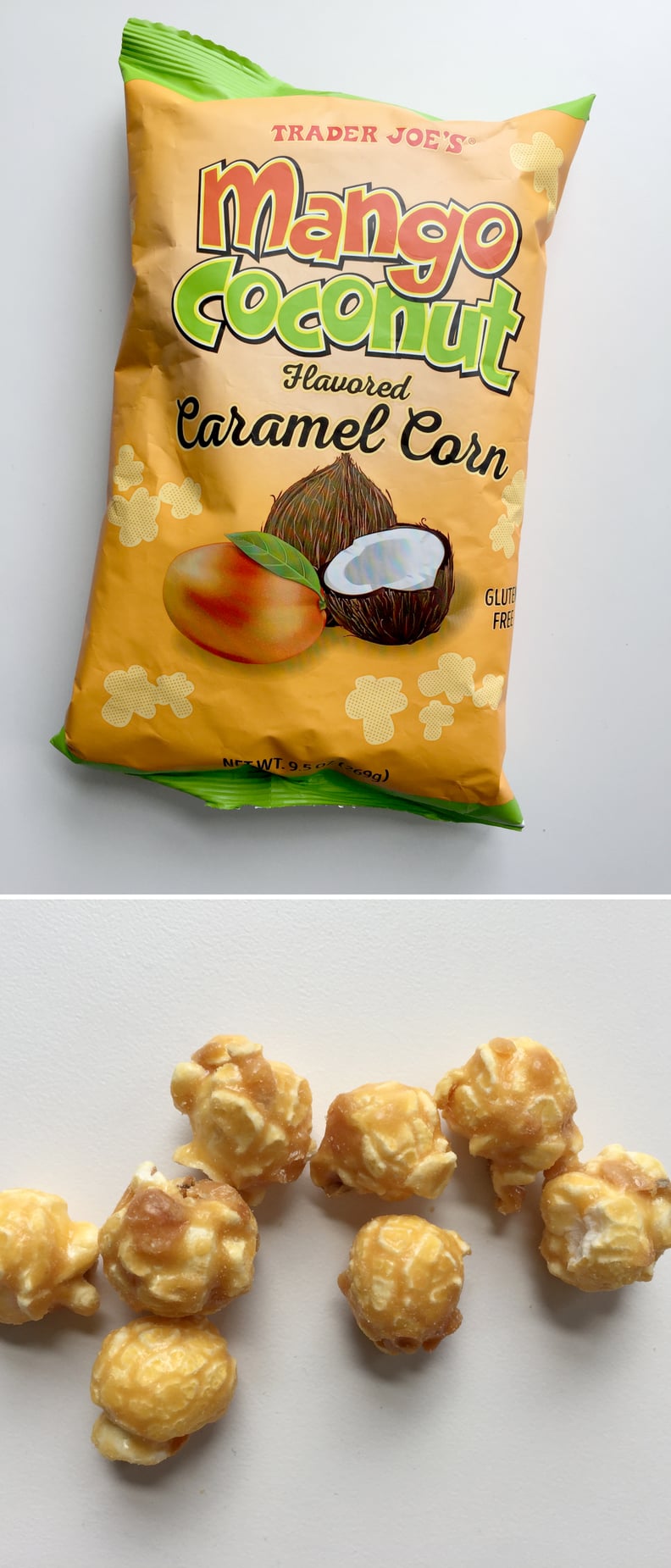 Mango Coconut Flavored Caramel Corn