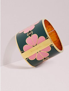 Kate Spade New York Heritage Spade Wide Floral Enamel Bangle