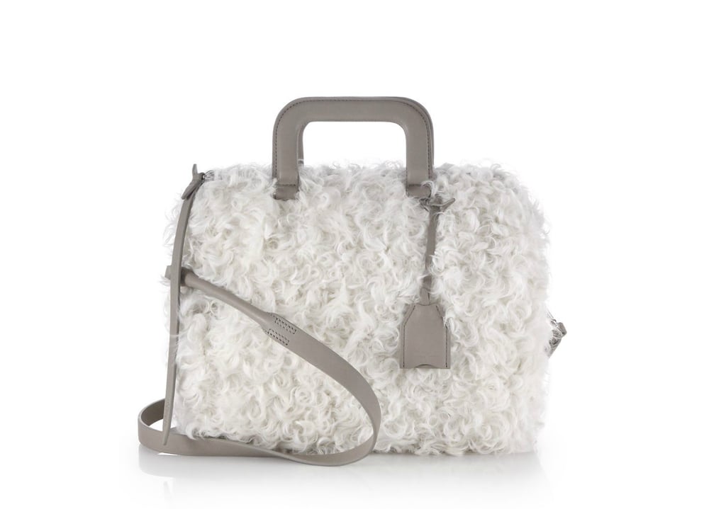 "I'm glad the world is finally obsessing over fur! This 3.1 Phillip Lim lamb shearling satchel ($1,500) is the ultimate indulgence. My only concern is that I would have to downsize my laptop to fit it inside, since I want one bag to just carry it all."