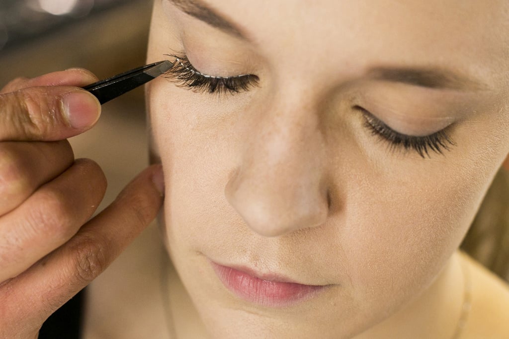 Step 5: Place the Lashes Using Tweezers