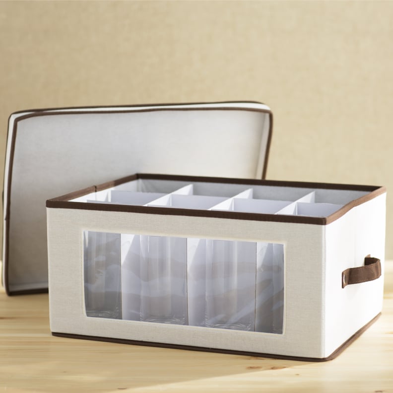 For Delicate Glassware: Wayfair Basics Storage Chest Stemware