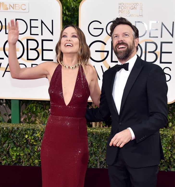 Pictured: Olivia Wilde, Jason Sudeikis | Best Golden Globes Pictures 2016 | POPSUGAR Celebrity ...