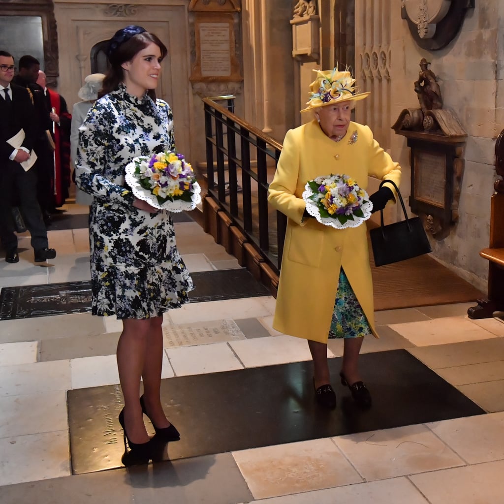 Princess Eugenie Queen Elizabeth II at Maundy Service 2019