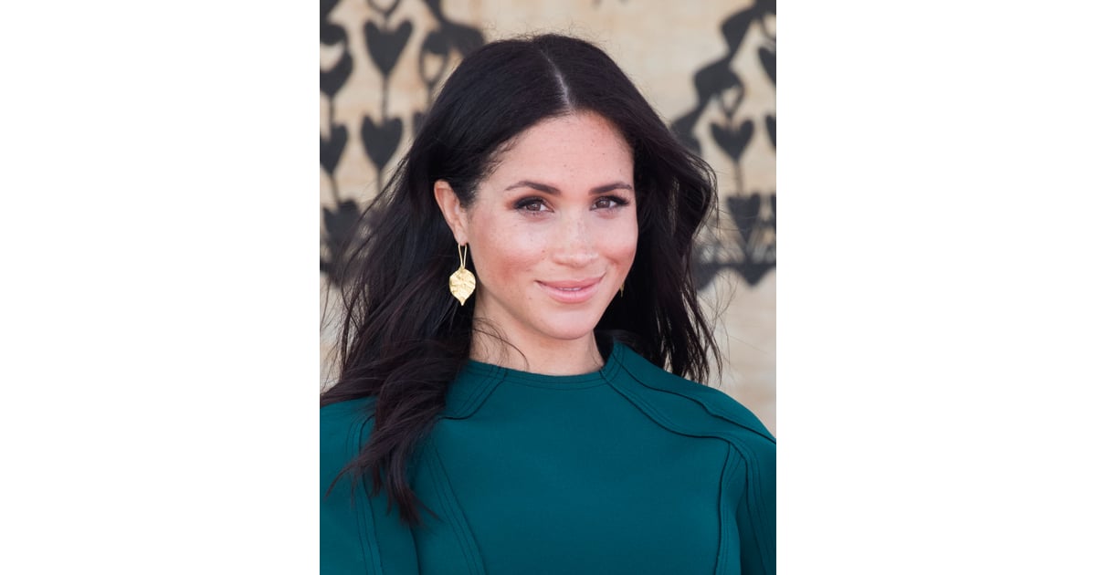Meghan's Gold Leaf Earrings | Meghan Markle's Jewelry 2018 | POPSUGAR Fashion Photo 24
