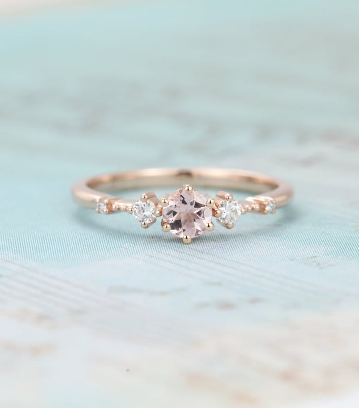 Morganite Engagement Ring in Rose Gold | Unique Engagement Rings 2020 ...