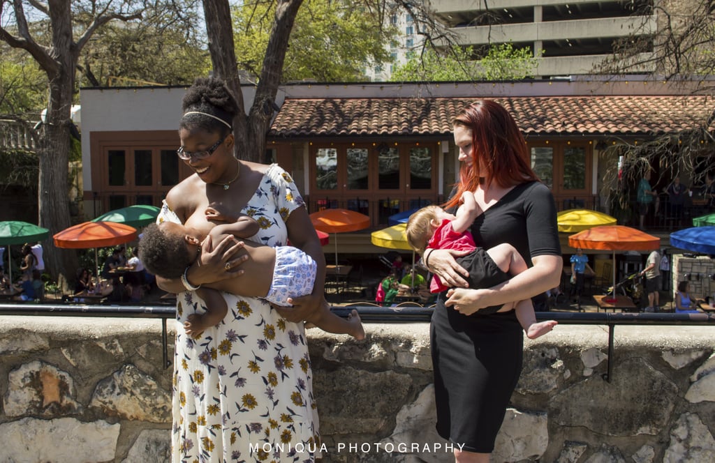 Breastfeeding in public should always seem this easy. | Photos of Black